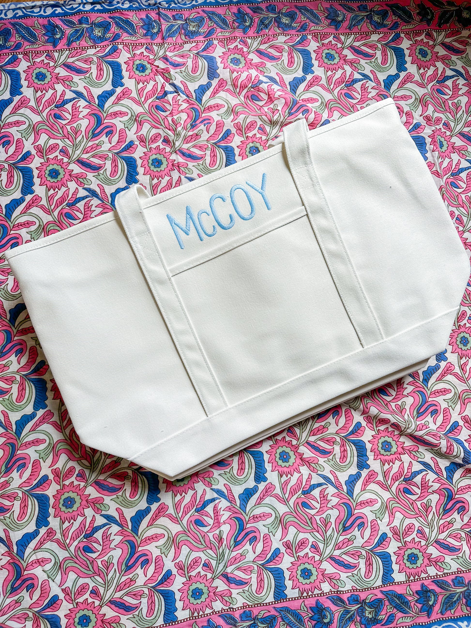 Custom canvas tote - Bogey and Byrd