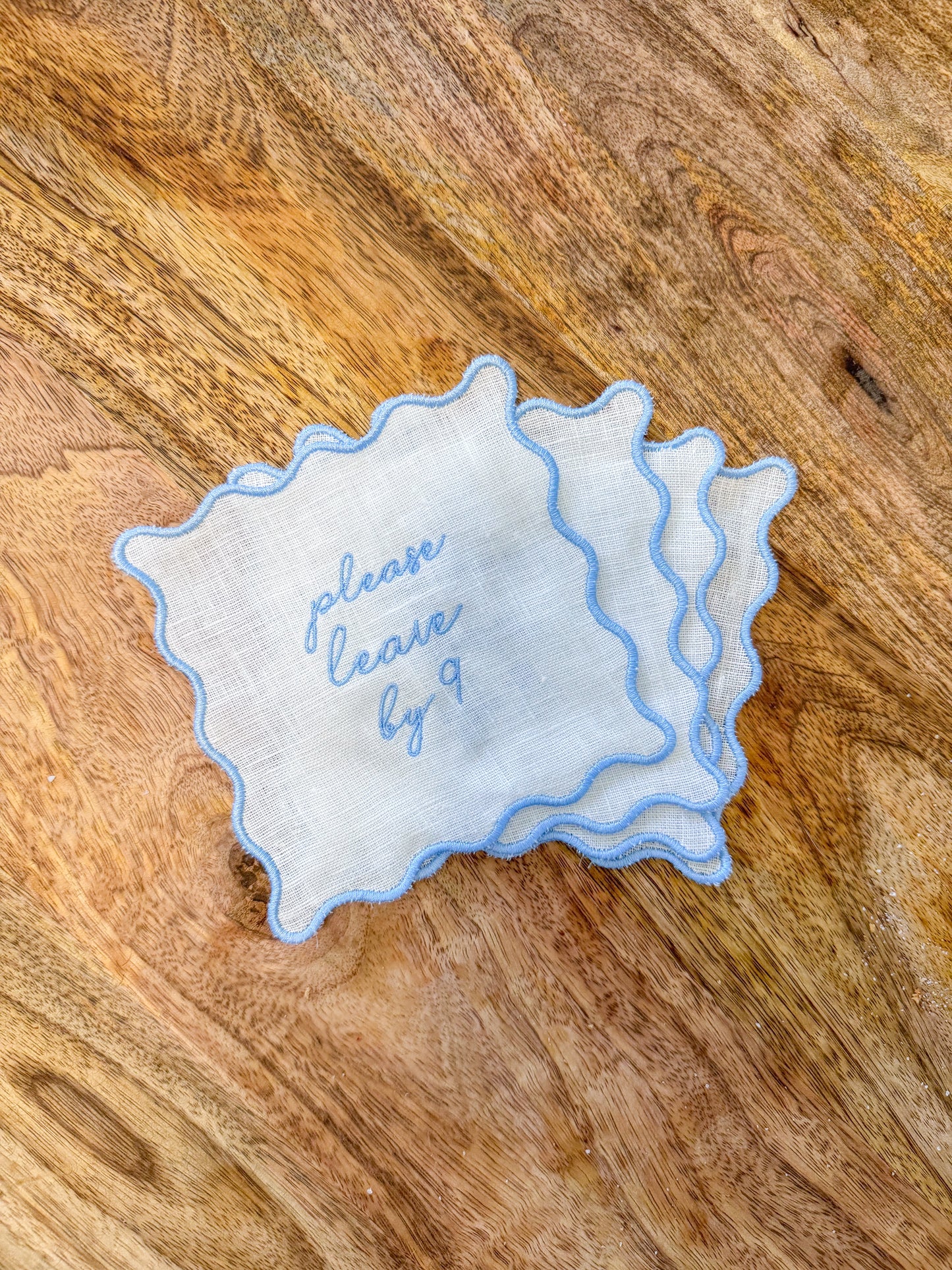 “Please leave” cocktail napkins - Bogey and Byrd