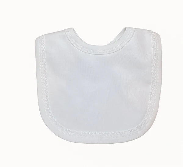 Cotton Picot Trim Bib