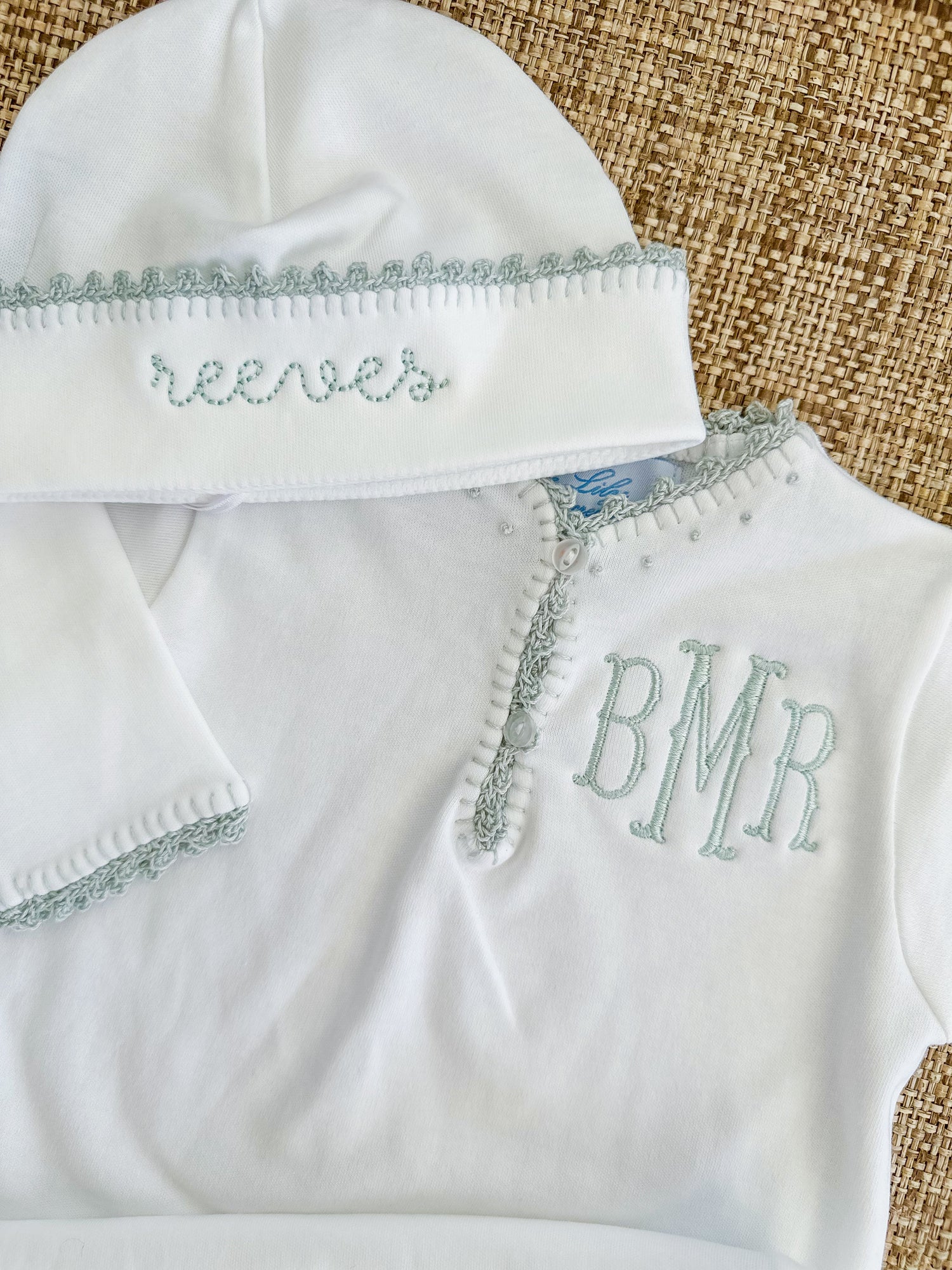 Footies, Gowns, & Hats