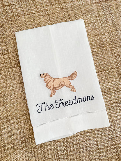 Custom Dog Tea Towel