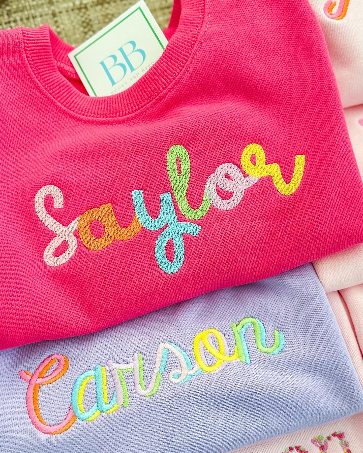 Girls custom sweatshirt