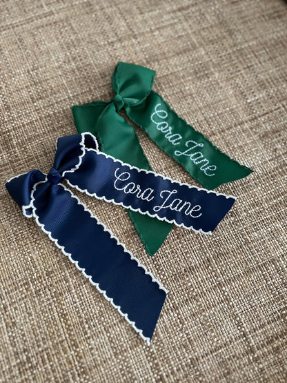 Personalized hair bow