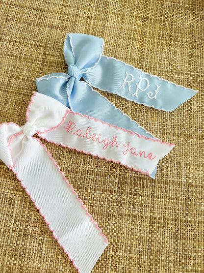 Personalized hair bow