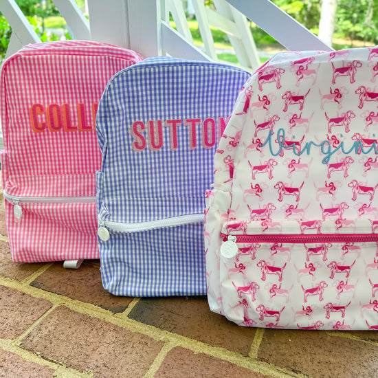 TRVL Backpacker wipeable backpack - Bogey and Byrd