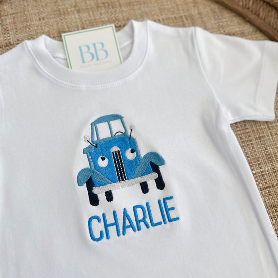 Blue Truck personalized unisex t-shirt - Bogey and Byrd