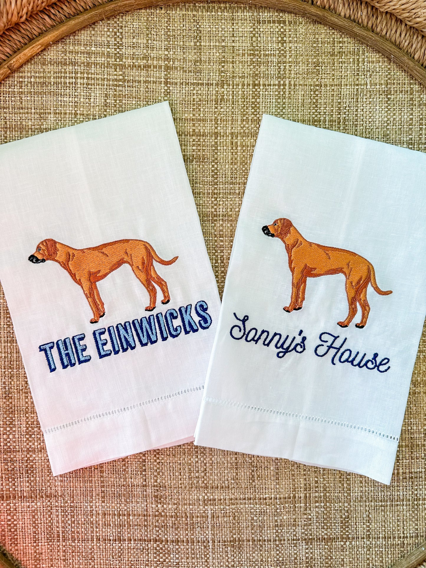 Custom Dog Tea Towel