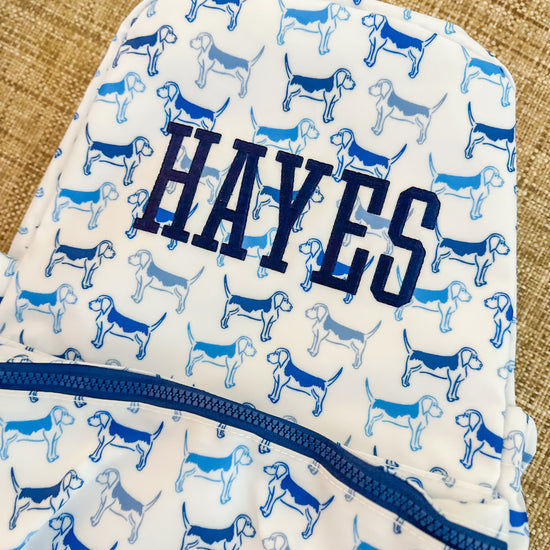 TRVL Backpacker wipeable backpack - Bogey and Byrd