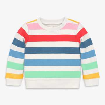 Baby sweatshirt in candy stripe