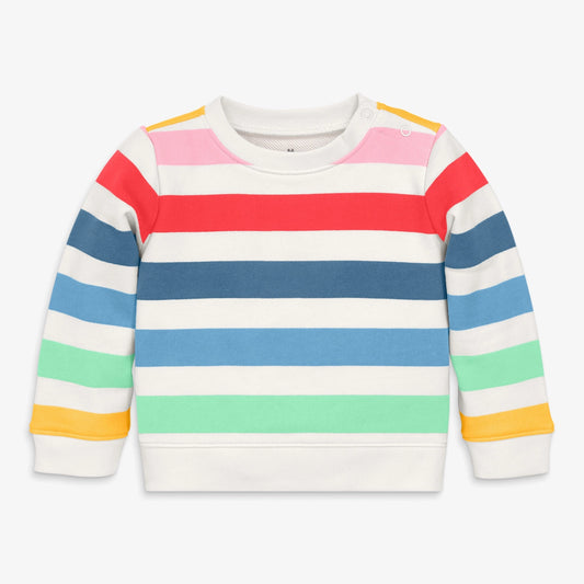 Baby sweatshirt in candy stripe