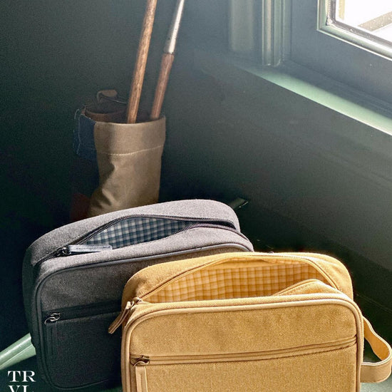 Men's Coated Canvas Dopp Kit - Bogey and Byrd