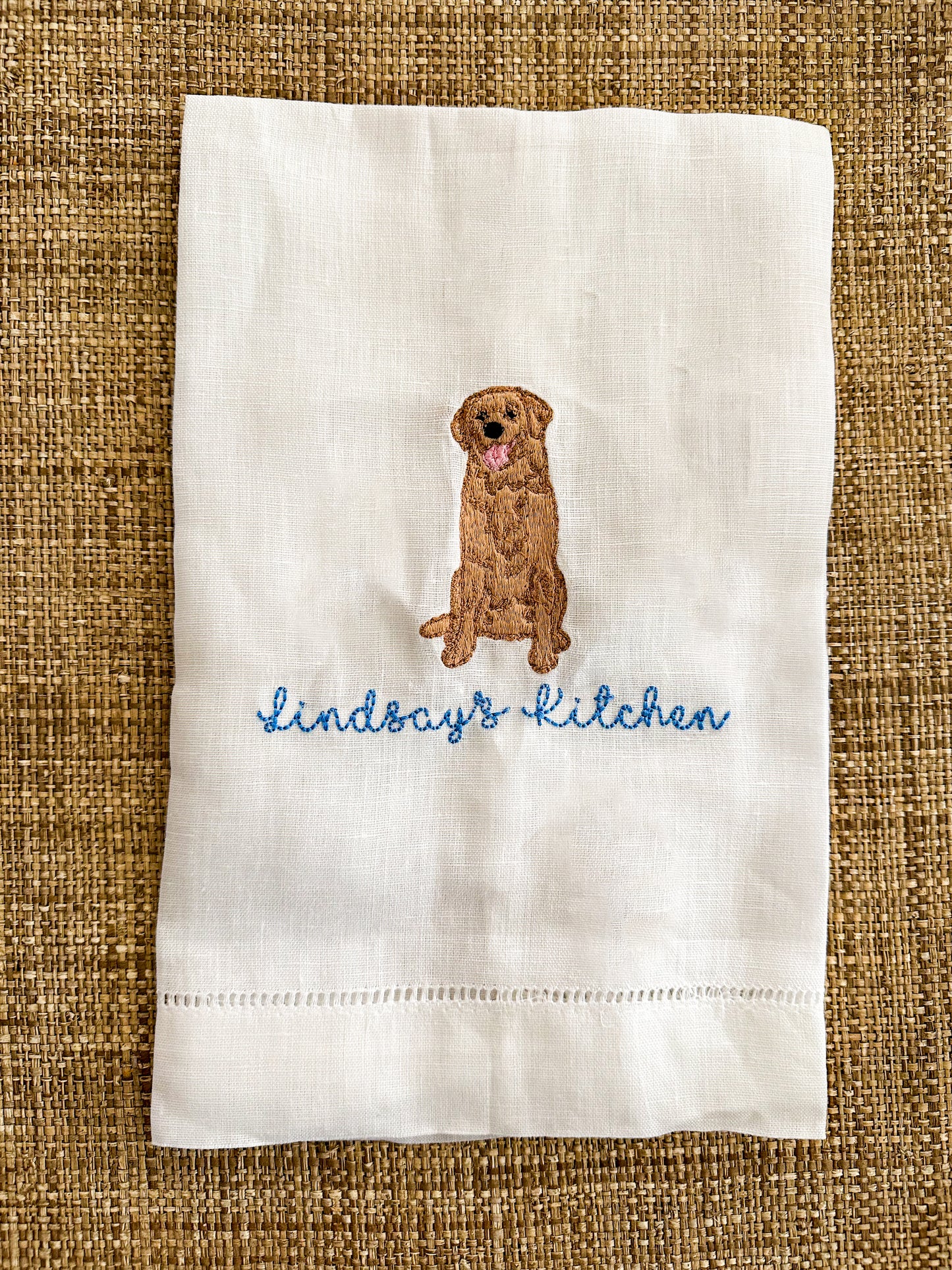 Custom Dog Tea Towel