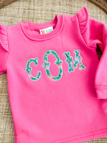 French Terry Flutter Sleeve sweatshirt - Bogey and Byrd