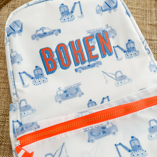 TRVL Backpacker wipeable backpack - Bogey and Byrd