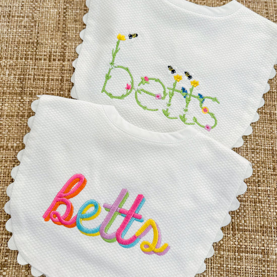 Custom baby bib - Bogey and Byrd