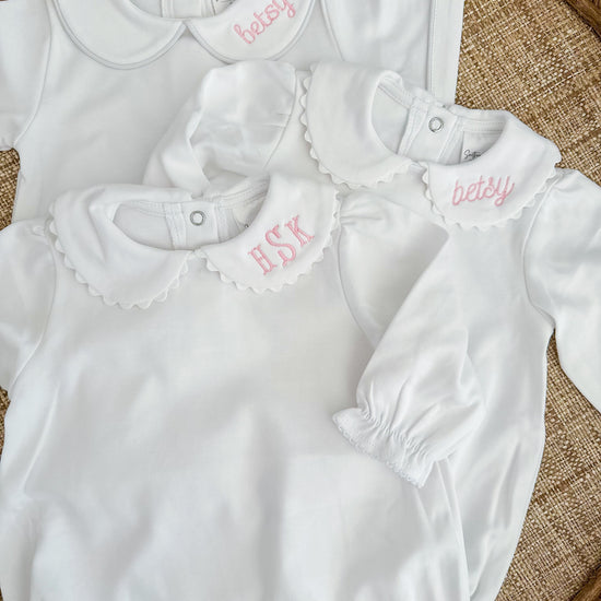 Collared Peter Pan Bubbles - Solid or ricrac trim - Bogey and Byrd