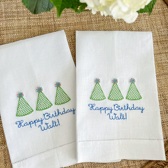 Birthday hand towel - Bogey and Byrd