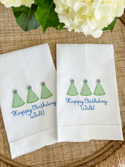 Birthday hand towel