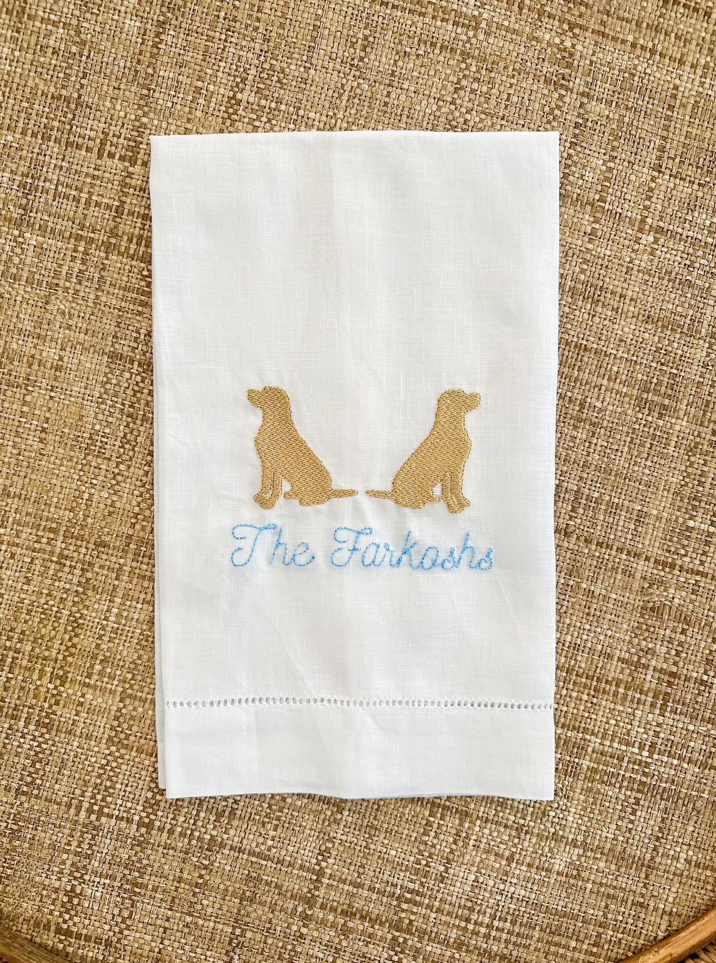 Custom Dog Tea Towel