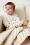 Sweet Pea Stripe Mini Blanket