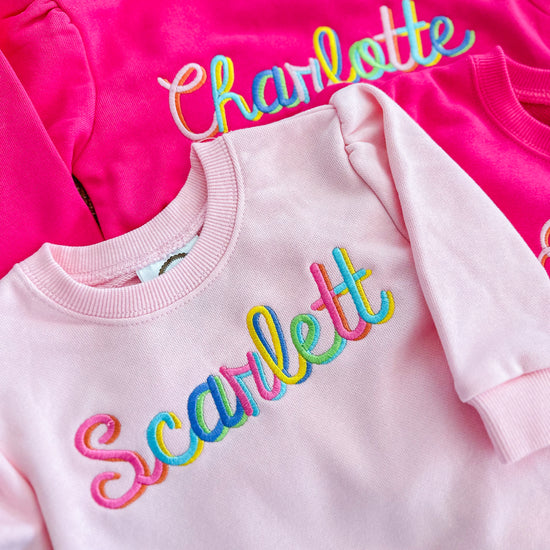 Girls custom sweatshirt - Bogey and Byrd