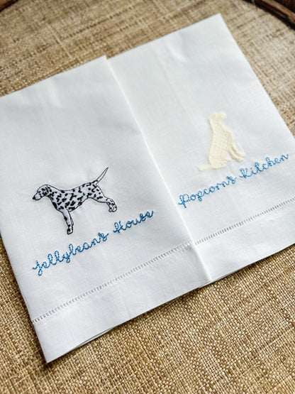 Custom Dog Tea Towel