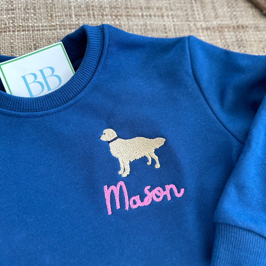 Girls custom sweatshirt - Bogey and Byrd