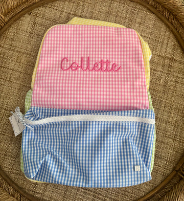 "Collette" Patch Pink Backpack