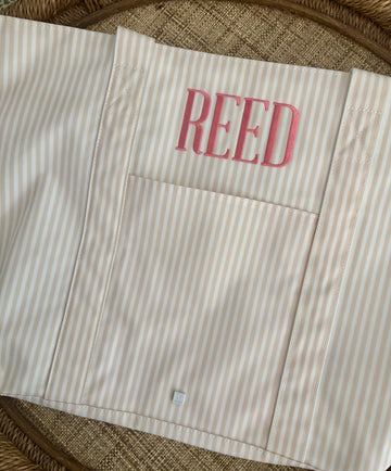 "REED" Pimlico Stripe Sand Jumbo Tote
