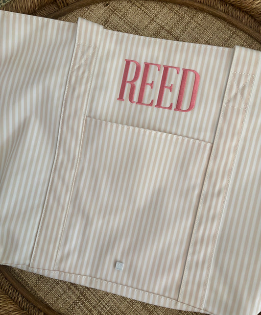 "REED" Pimlico Stripe Sand Jumbo Tote