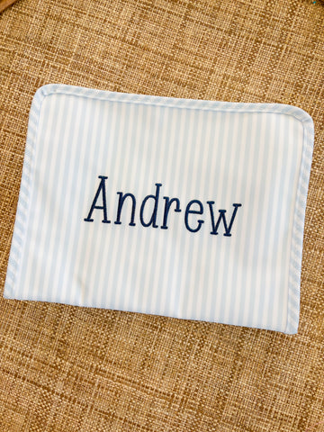 “Andrew” Large Pimlico Stripe Blue Roadie