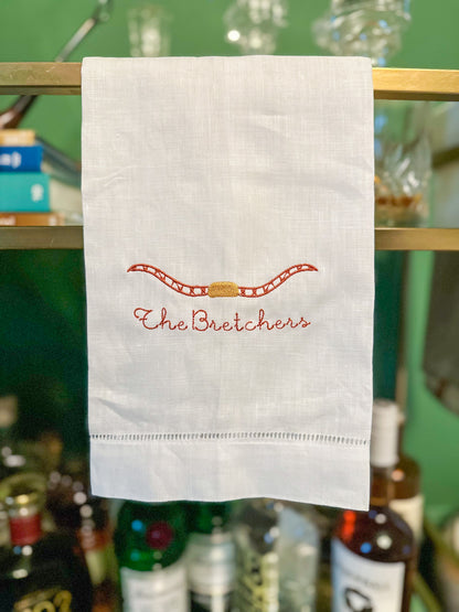 Texas longhorn tea towel or cocktail napkins