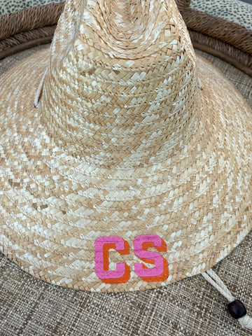 "CS" beach hat