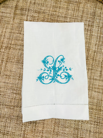 "L" linen towel