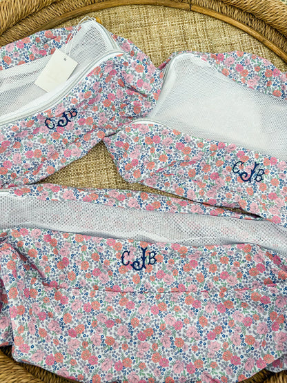 "cJb" Garden FloralTRVL packing cube set