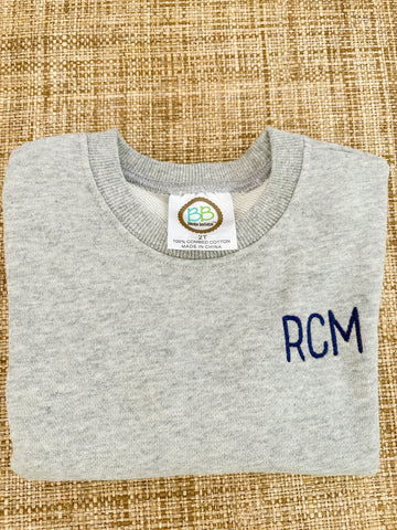 "RCM" 2t gray sweatshirt