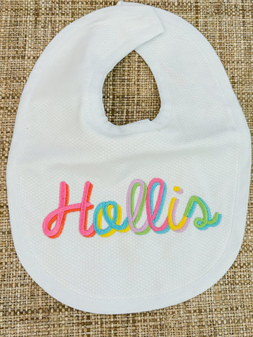 "Hollis" bib