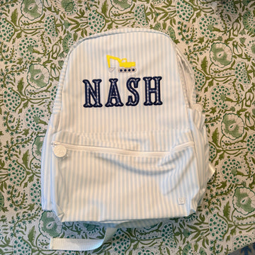 "Nash" Pimlico Stripe Blue Backpack