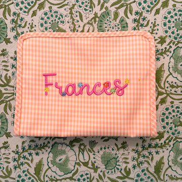 "Frances" Medium Gingham Taffy Roadie