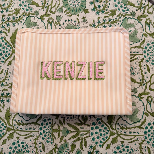 "Kenzie" Medium Pimlico Stripe Sand Roadie