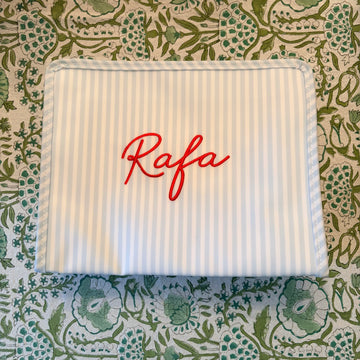 "Rafa" Large Pimlico Stripe Blue Roadie