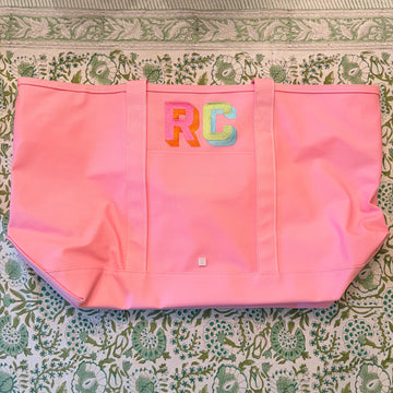 "RC" Maxi Peony Pink Tote