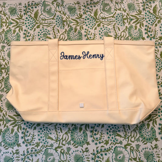 "James Henry" Medium Natural Tote