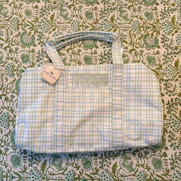 "Townsend" Green Plaid Duffle Bag