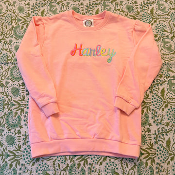 "Harley" Girls Light Pink Sweatshirt 8