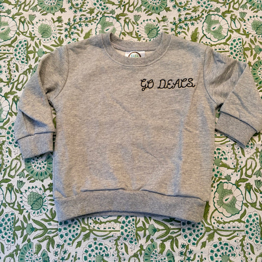 "go deacs" Gray Sweatshirt 12M