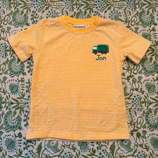 "Jon" Yellow Stripe tee 2T