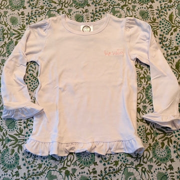 "Big Sister" White long sleeve tee 5T