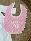 Gingham baby bib - Bogey and Byrd