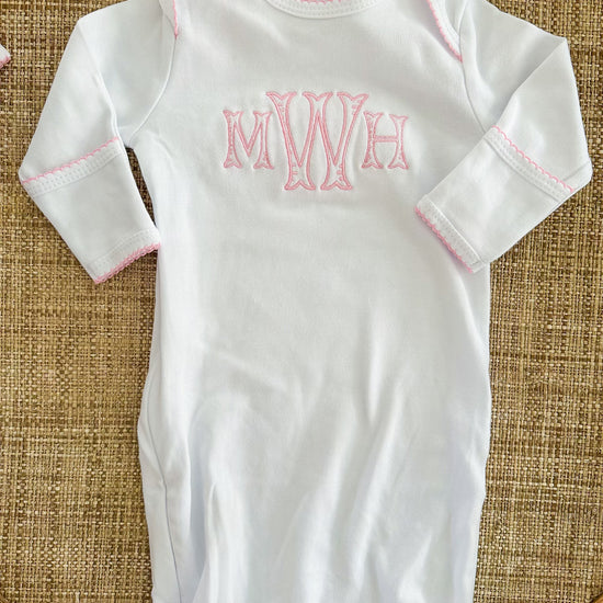 Newborn baby gown - Bogey and Byrd